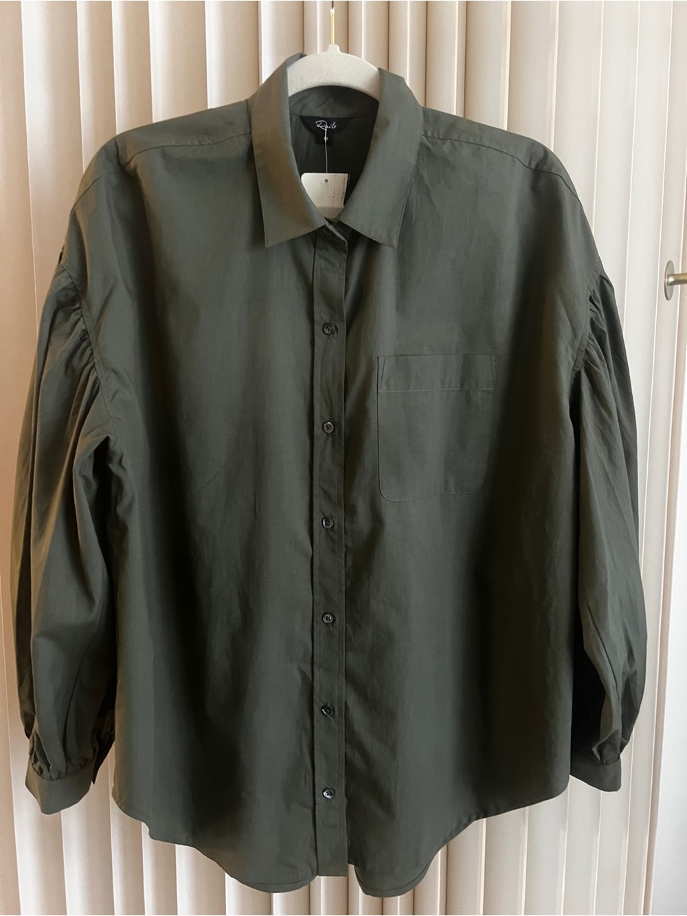 Rails Button-Down Shirt, M, Olive